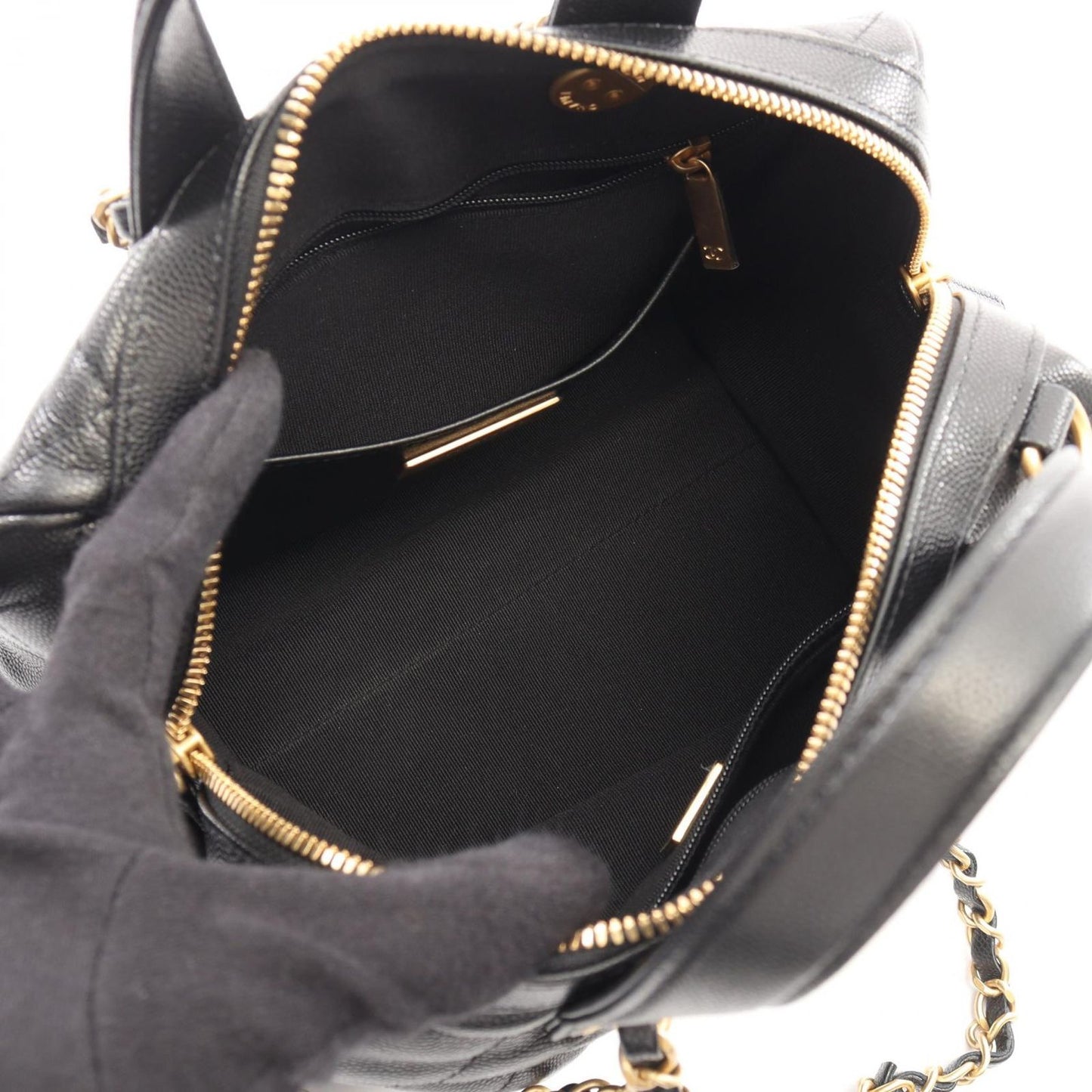 Chanel Shoulder Bag Quilted Mini 2-Way Black — view 3