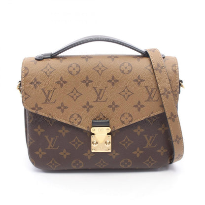 Louis Vuitton Handbag Pochette Metis MM Monogram Reverse 2-Way Canvas Leather