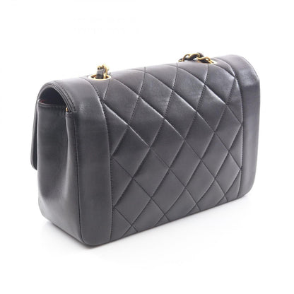 Chanel Shoulder Bag Quilted Diana Flap Black Lambskin Chain — view 2