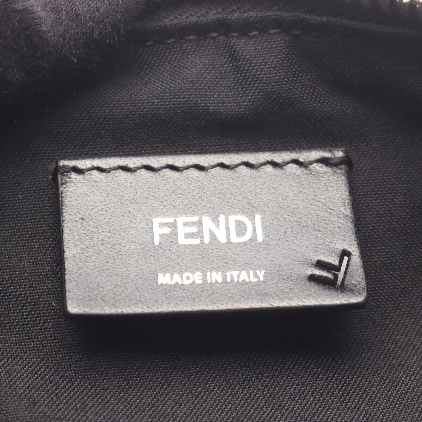 Fendi Boston Bag FF Jacquard Duffle 2-Way Black Canvas Leather Duffel — view 4