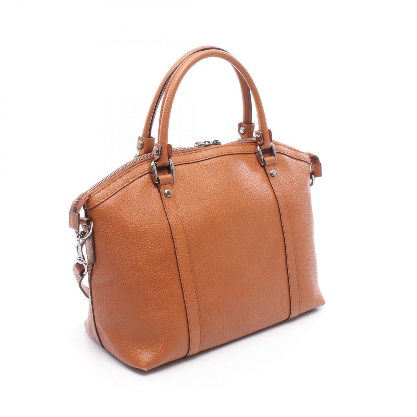Gucci Tote Interlocking with Charm 2-Way Brown Leather — view 2