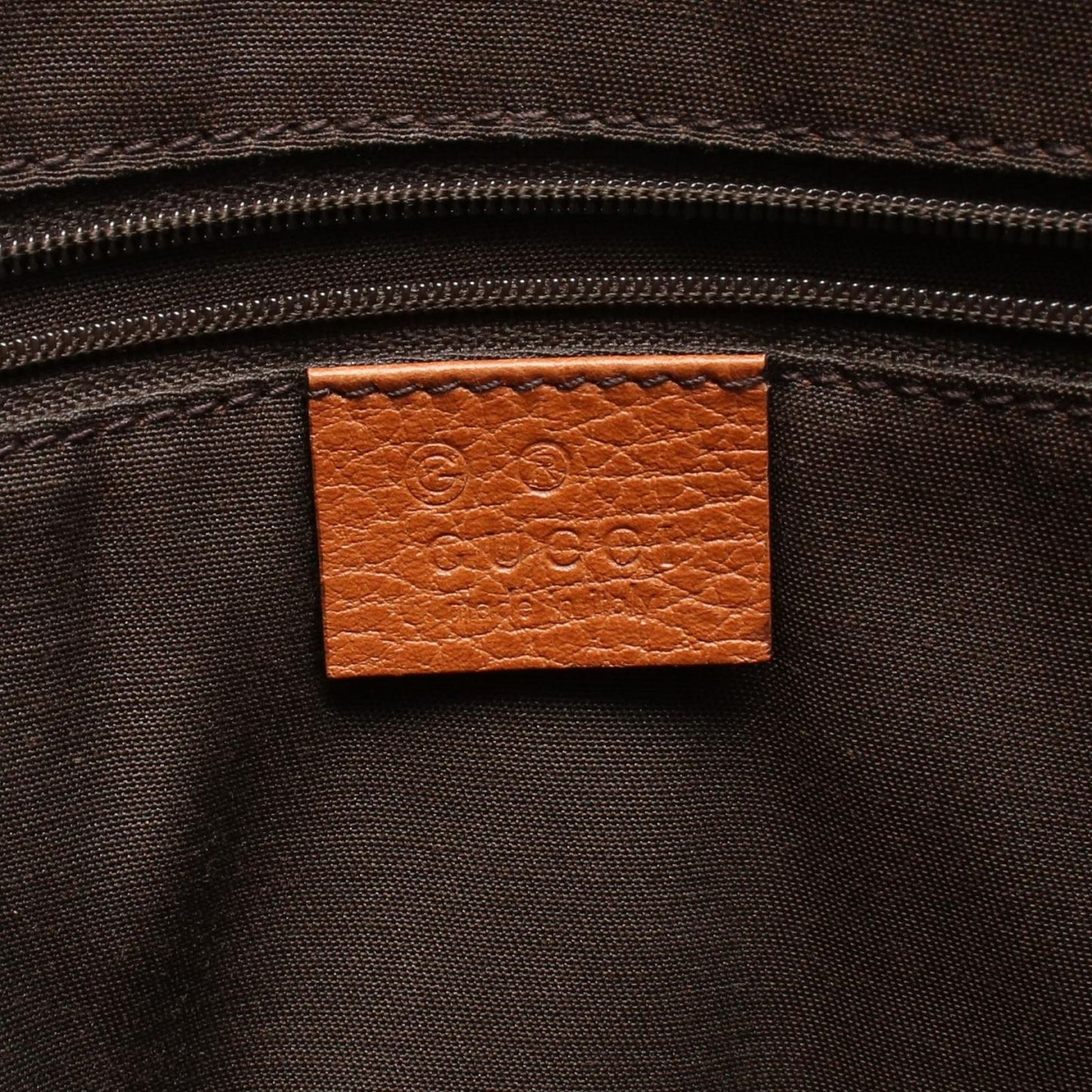 Gucci Tote Interlocking with Charm 2-Way Brown Leather — view 4