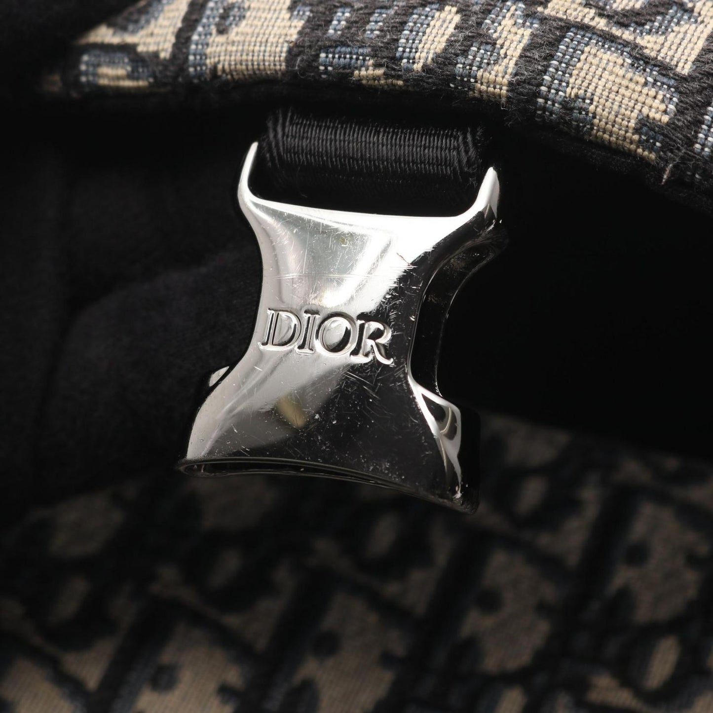 Dior Shoulder Bag Explore Navy Black Canvas Leather — view 7