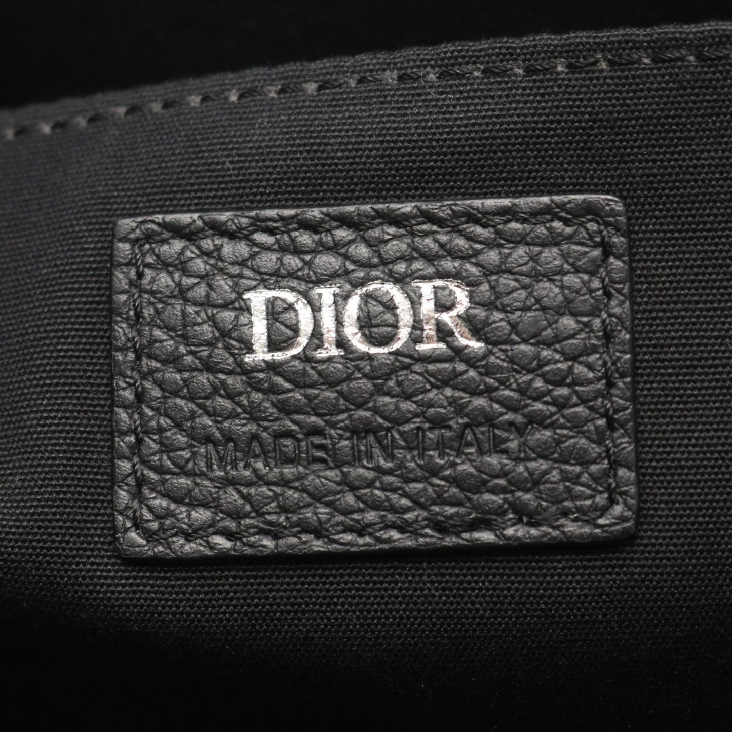 Dior Shoulder Bag Explore Navy Black Canvas Leather — view 4