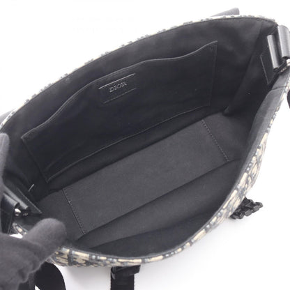 Dior Shoulder Bag Explore Navy Black Canvas Leather — view 3