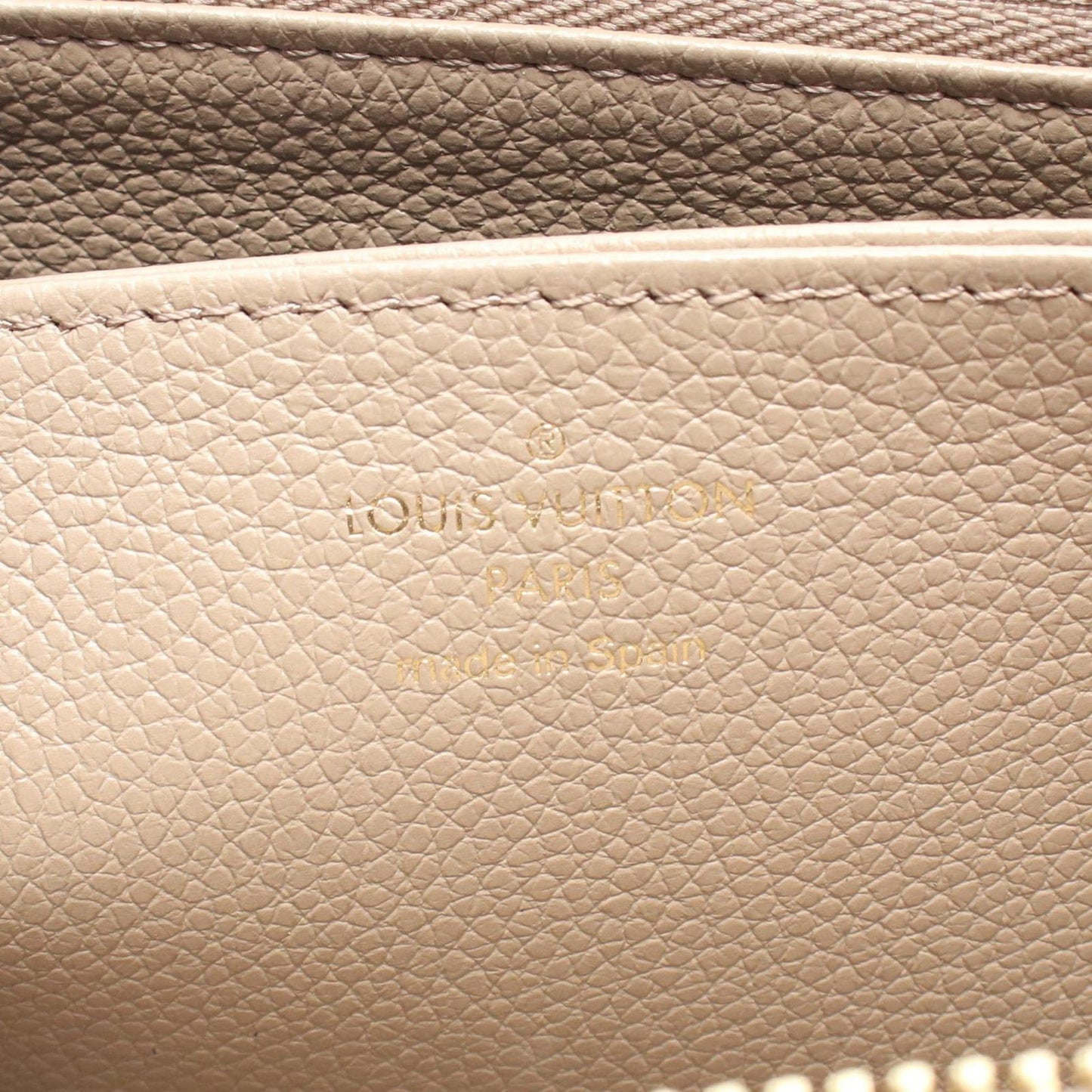 Louis Vuitton Round Wallet Zippy Monogram Empreinte Tourterelle Leather — view 5