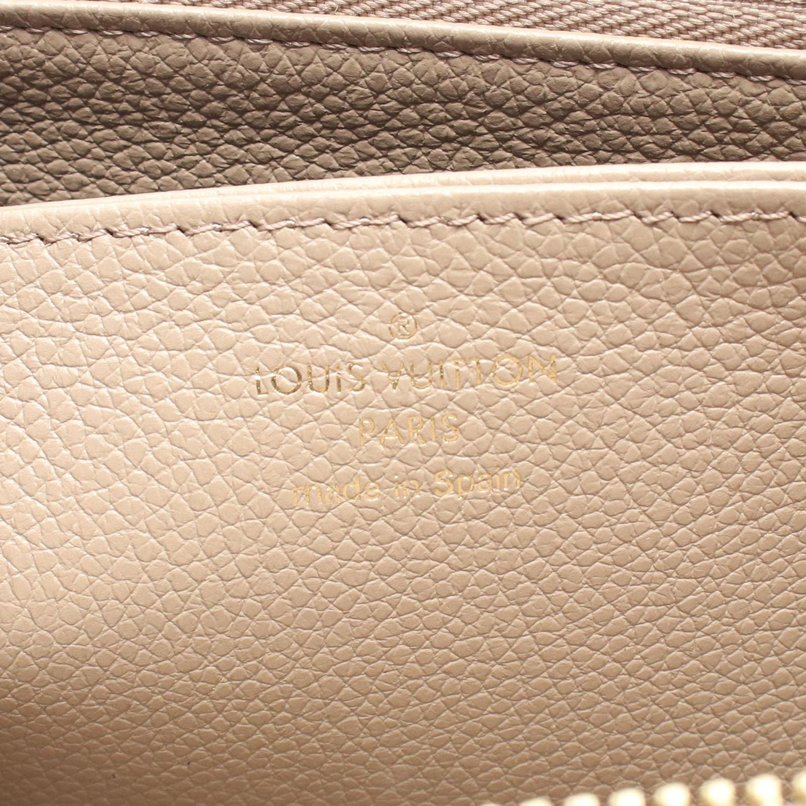 Louis Vuitton Round Wallet Zippy Monogram Empreinte Tourterelle Leather — view 5