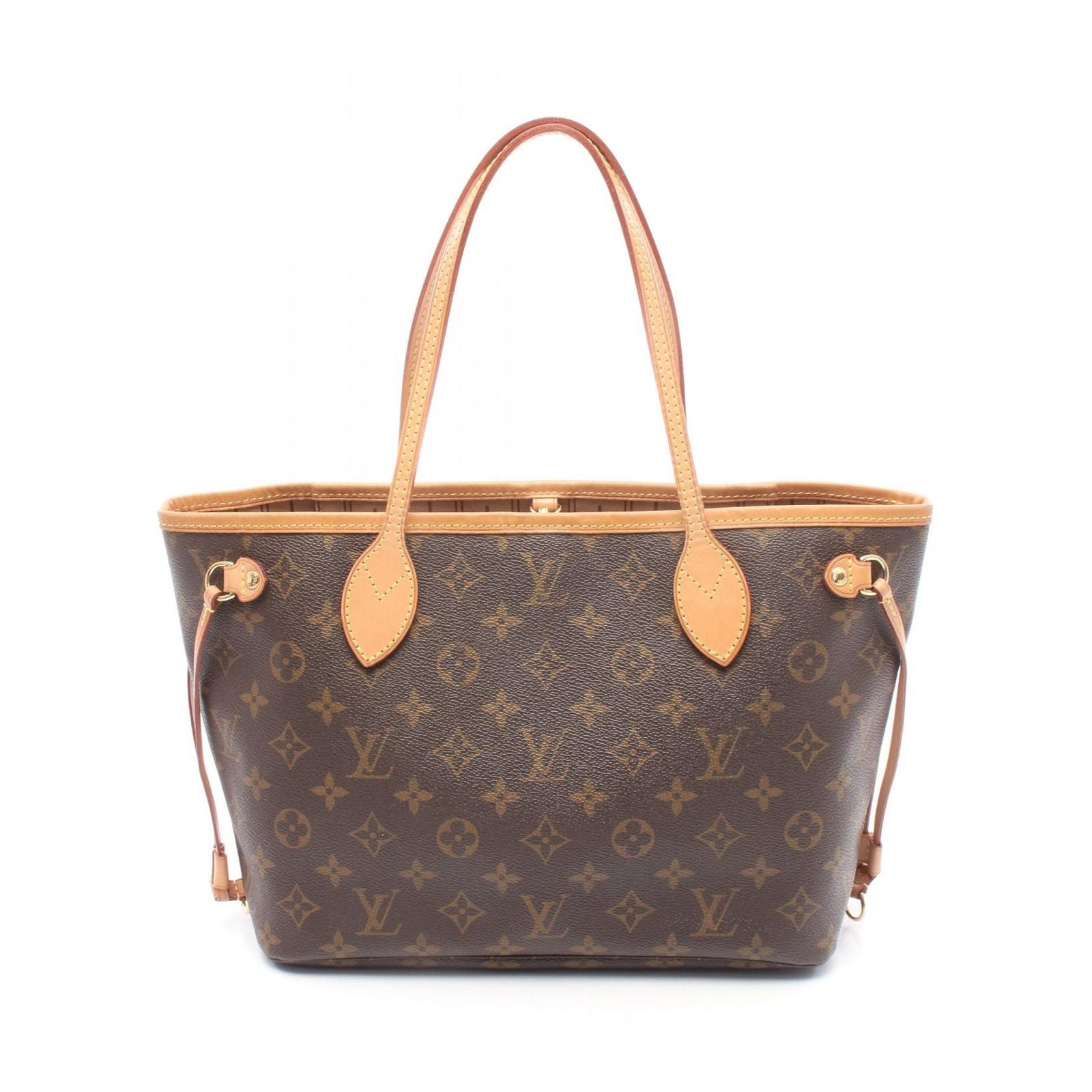 Louis Vuitton Tote Neverfull PM Monogram Canvas Leather