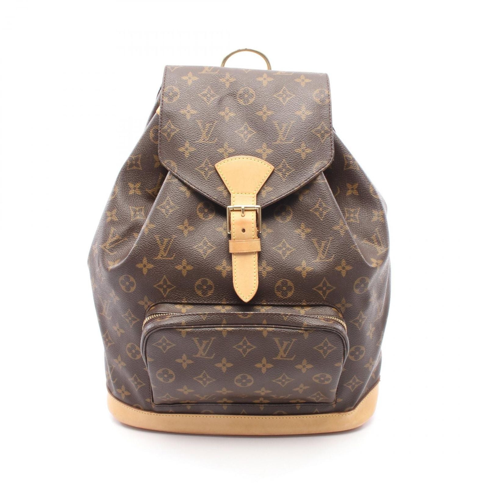Louis Vuitton Backpack Montsouris GM Monogram Canvas Leather