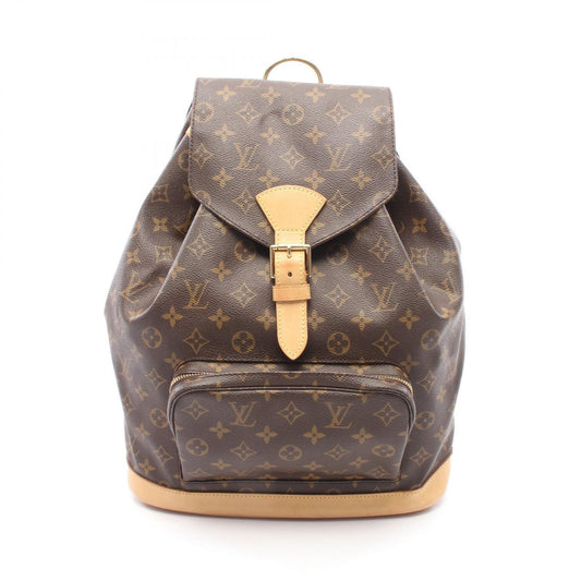 Louis Vuitton Backpack Montsouris GM Monogram Canvas Leather