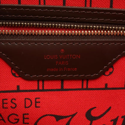 Louis Vuitton Tote Neverfull PM Damier Ebene Canvas Leather — view 4