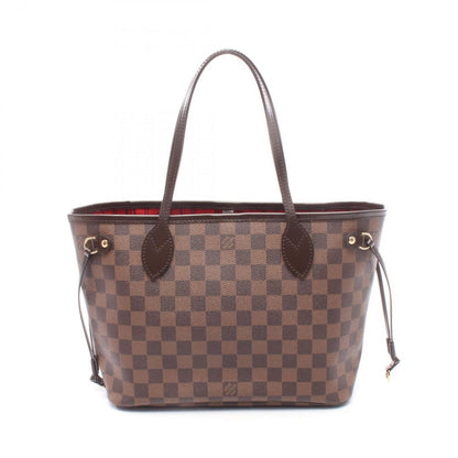 Louis Vuitton Tote Neverfull PM Damier Ebene Canvas Leather