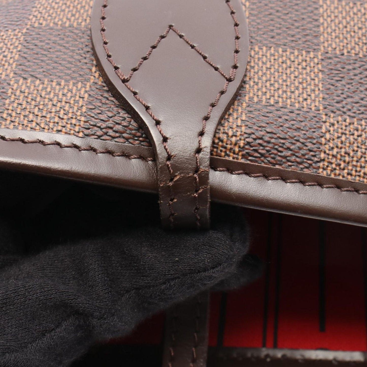 Louis Vuitton Tote Neverfull PM Damier Ebene Canvas Leather — view 8