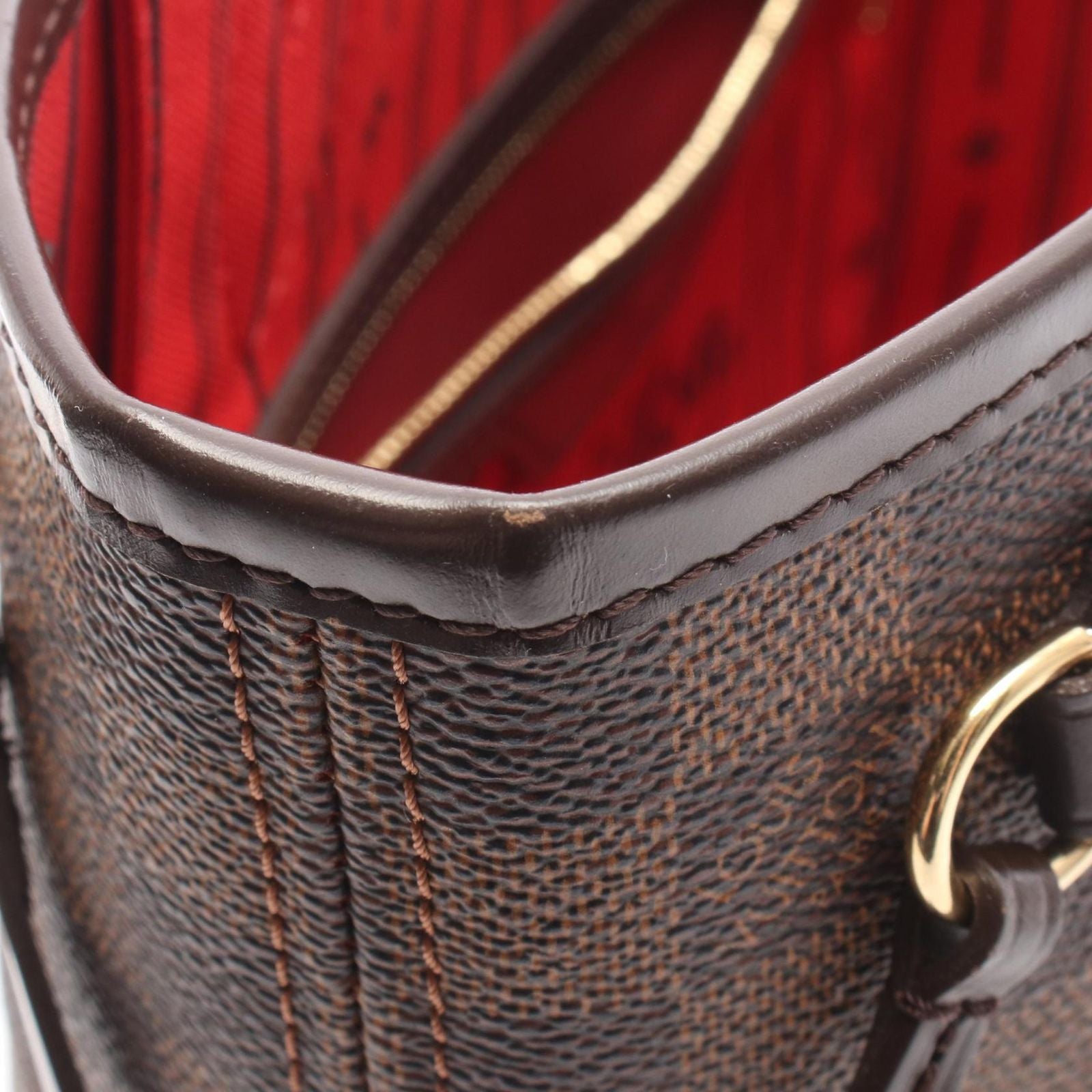 Louis Vuitton Tote Neverfull PM Damier Ebene Canvas Leather — view 7