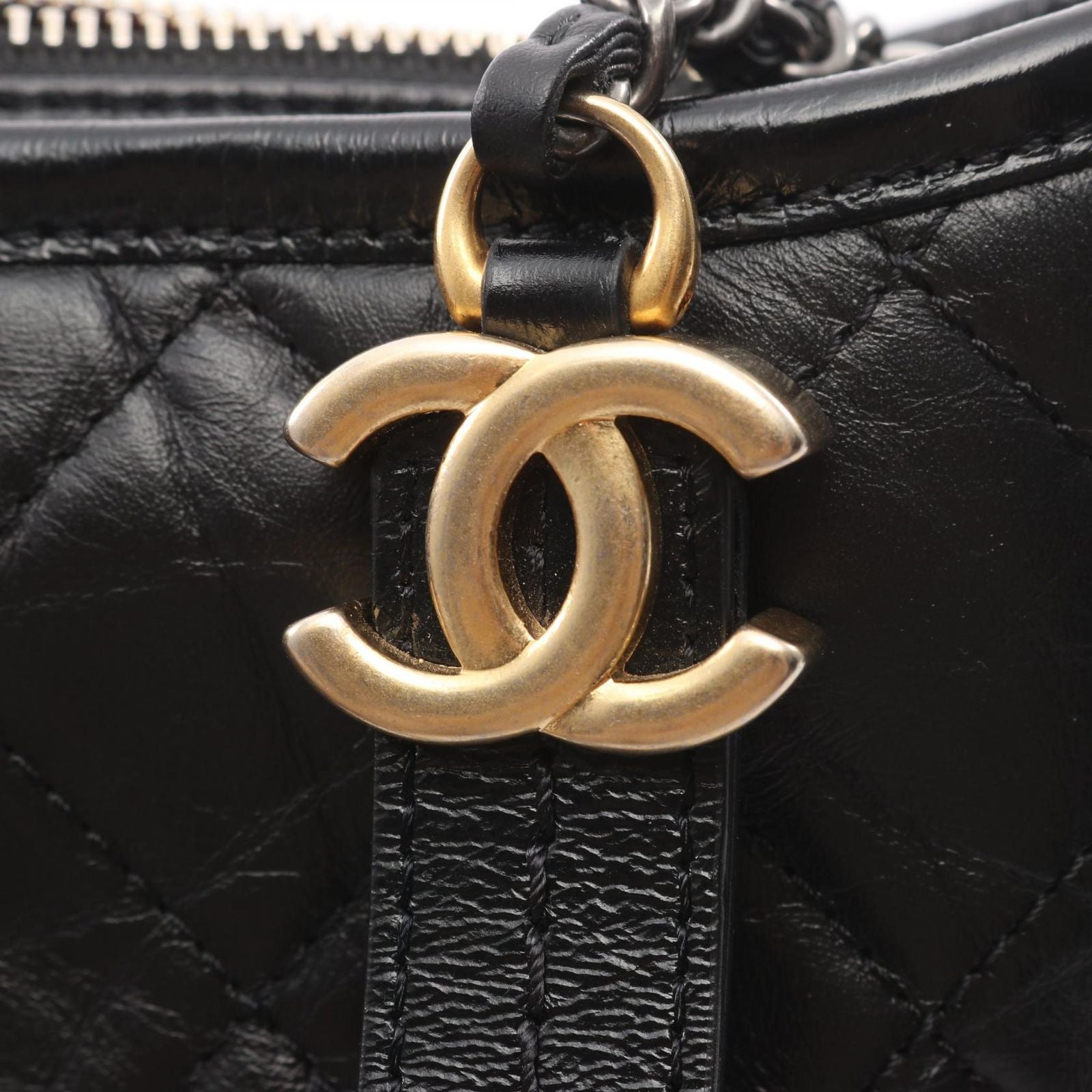 Chanel Shoulder Bag Gabriel Small Multi Black Leather Chain — view 7