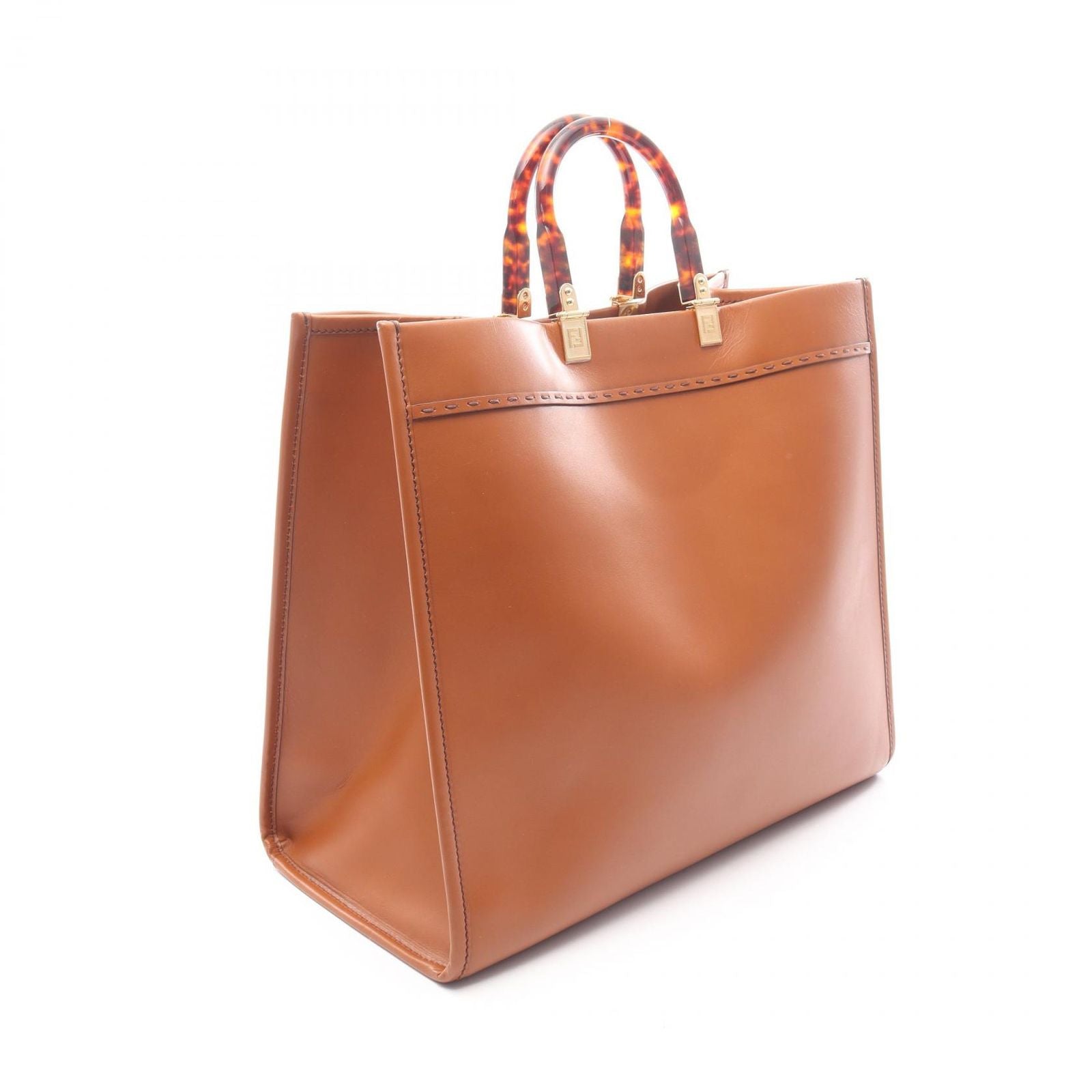 Fendi Tote Sunshine Large Brown Leather — view 2