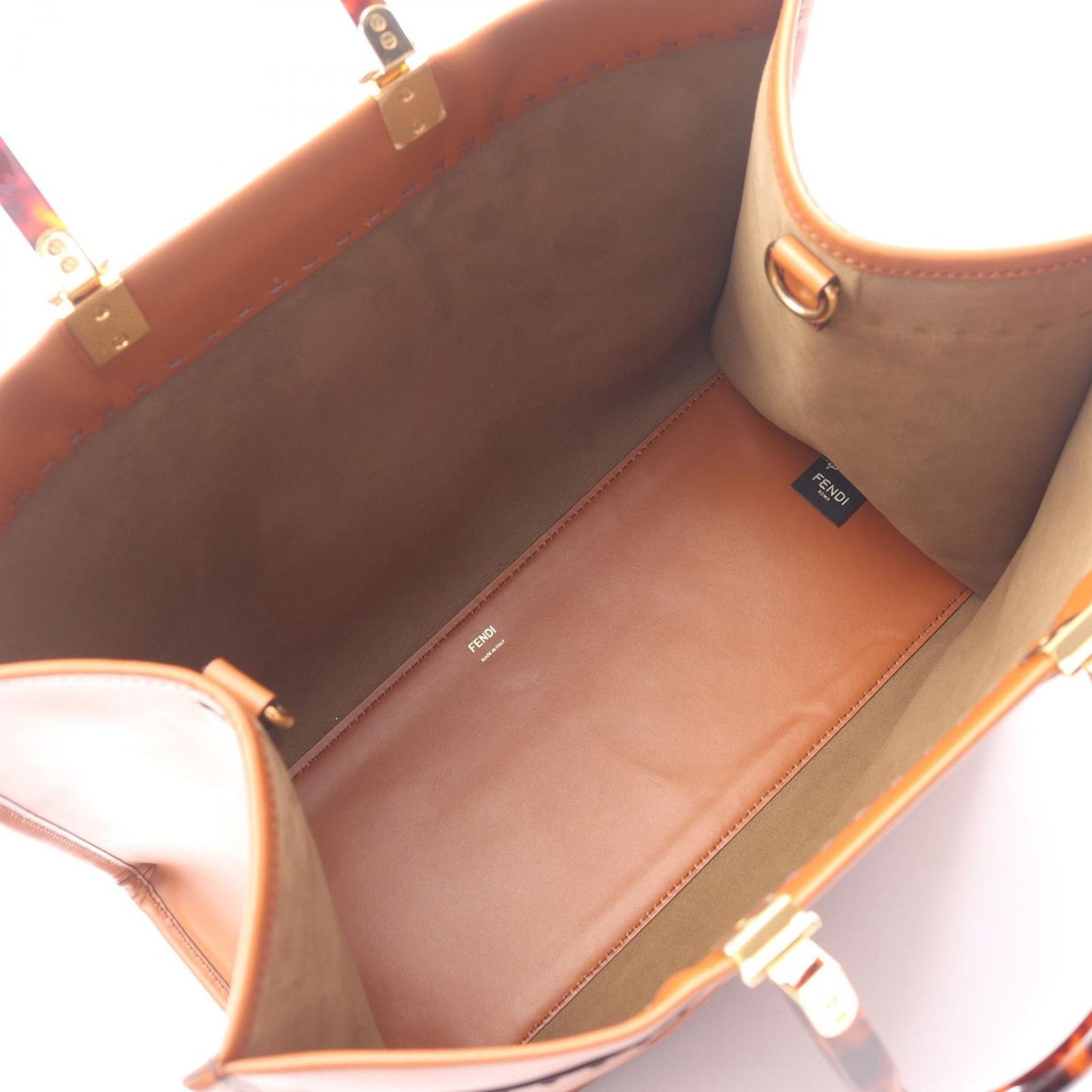 Fendi Tote Sunshine Large Brown Leather — view 3
