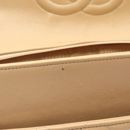 Chanel Shoulder Bag Quilted Single Flap Vintage Beige Lambskin Chain — view 8