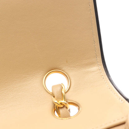 Chanel Shoulder Bag Quilted Single Flap Vintage Beige Lambskin Chain — view 7