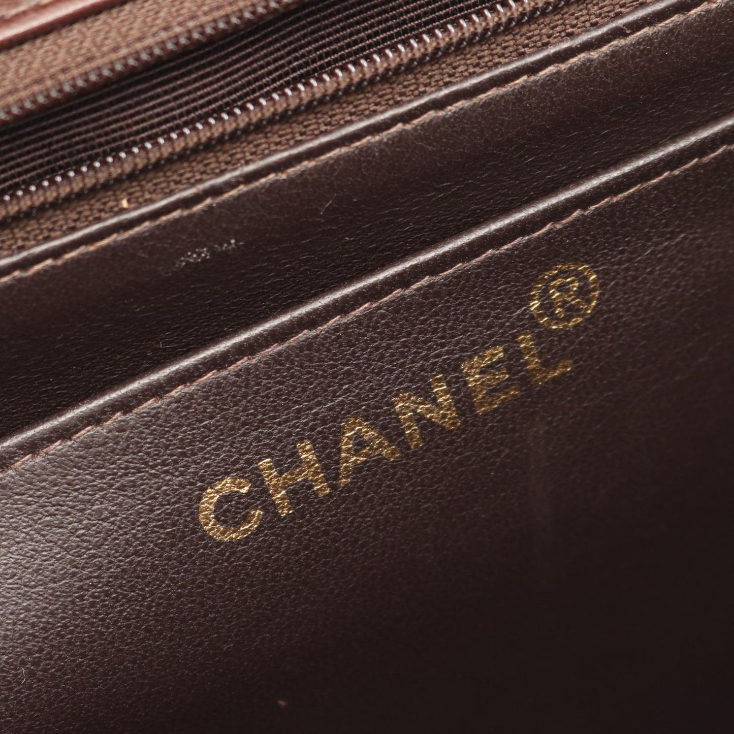 Chanel Shoulder Bag Big Quilted 30 Single Flap Brown Lambskin Big Chain — view 4