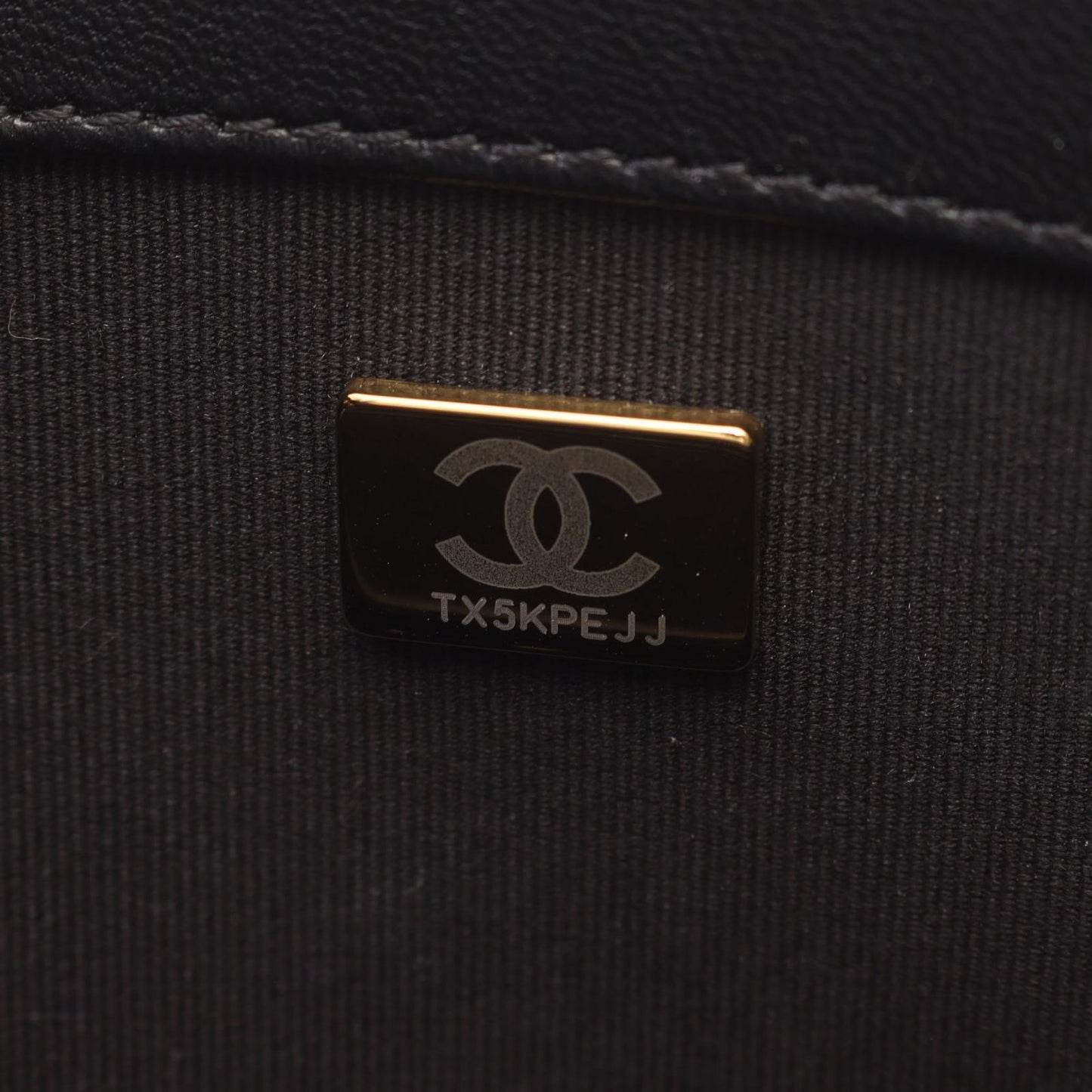 Chanel Shoulder Bag Quilted Black Lambskin Chain — view 5