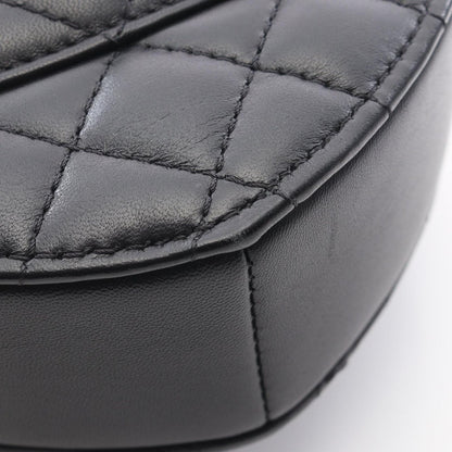 Chanel Shoulder Bag Quilted Heart Black Lambskin — view 8