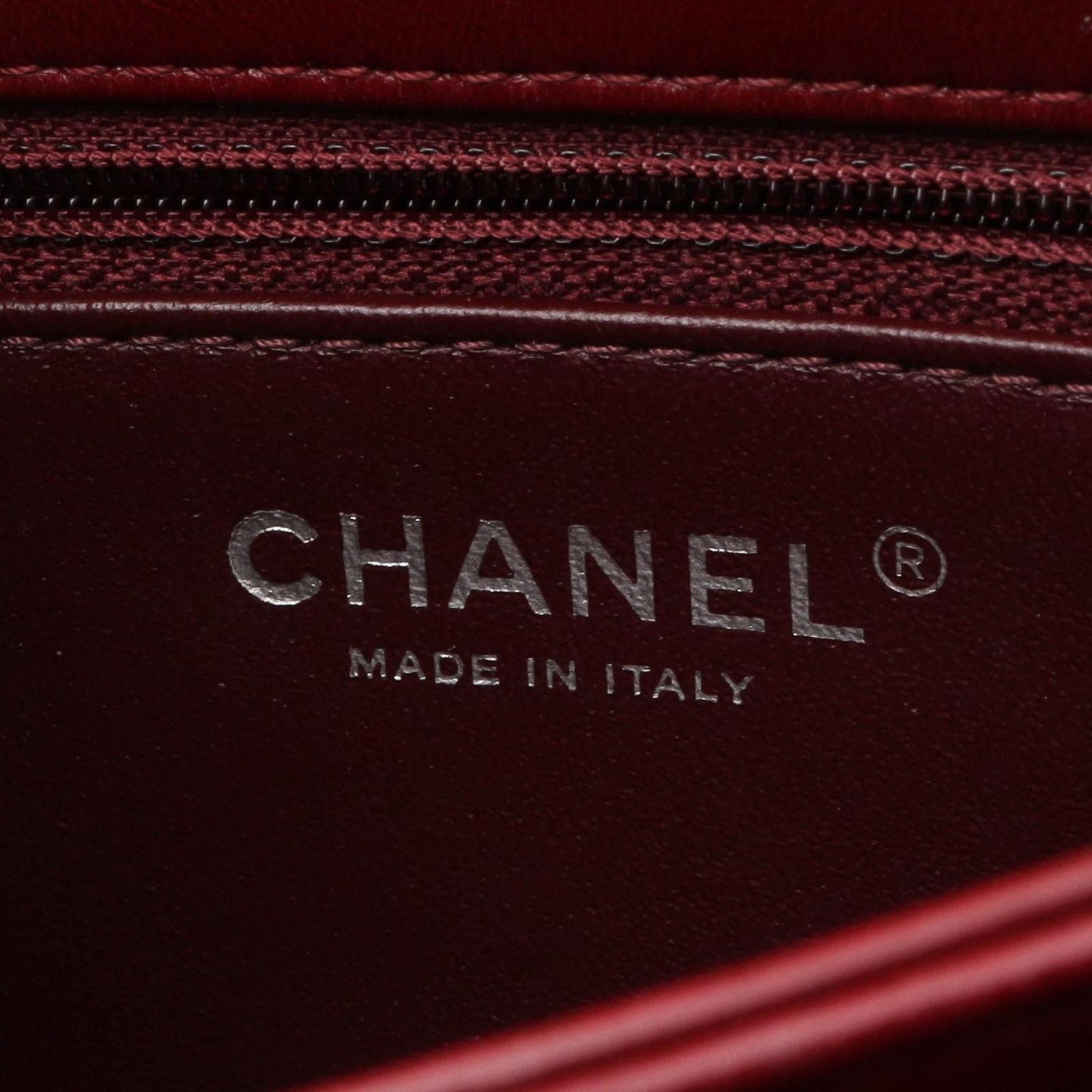 Chanel Shoulder Bag Trendy CC Bag Small Top Handle Flap Wine Red Leather CC Top — view 4