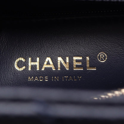 Chanel Handbag Coco Handle 29 Top Flap Bag Quilted 2-Way Navy Caviar Leather — view 4
