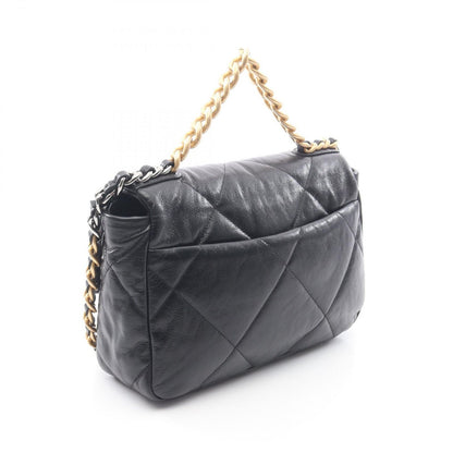 Chanel Shoulder Bag 19 D'isneuf Quilted Black Leather 19 Chain — view 2