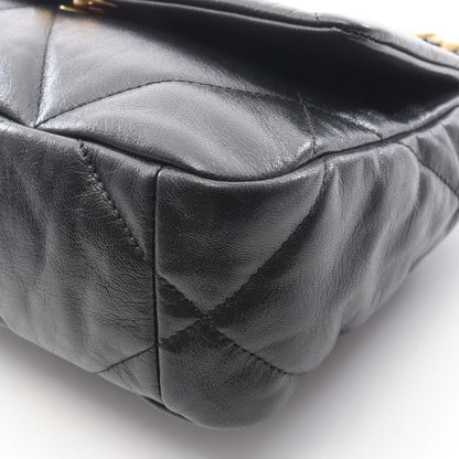 Chanel Shoulder Bag 19 D'isneuf Quilted Black Leather 19 Chain — view 7