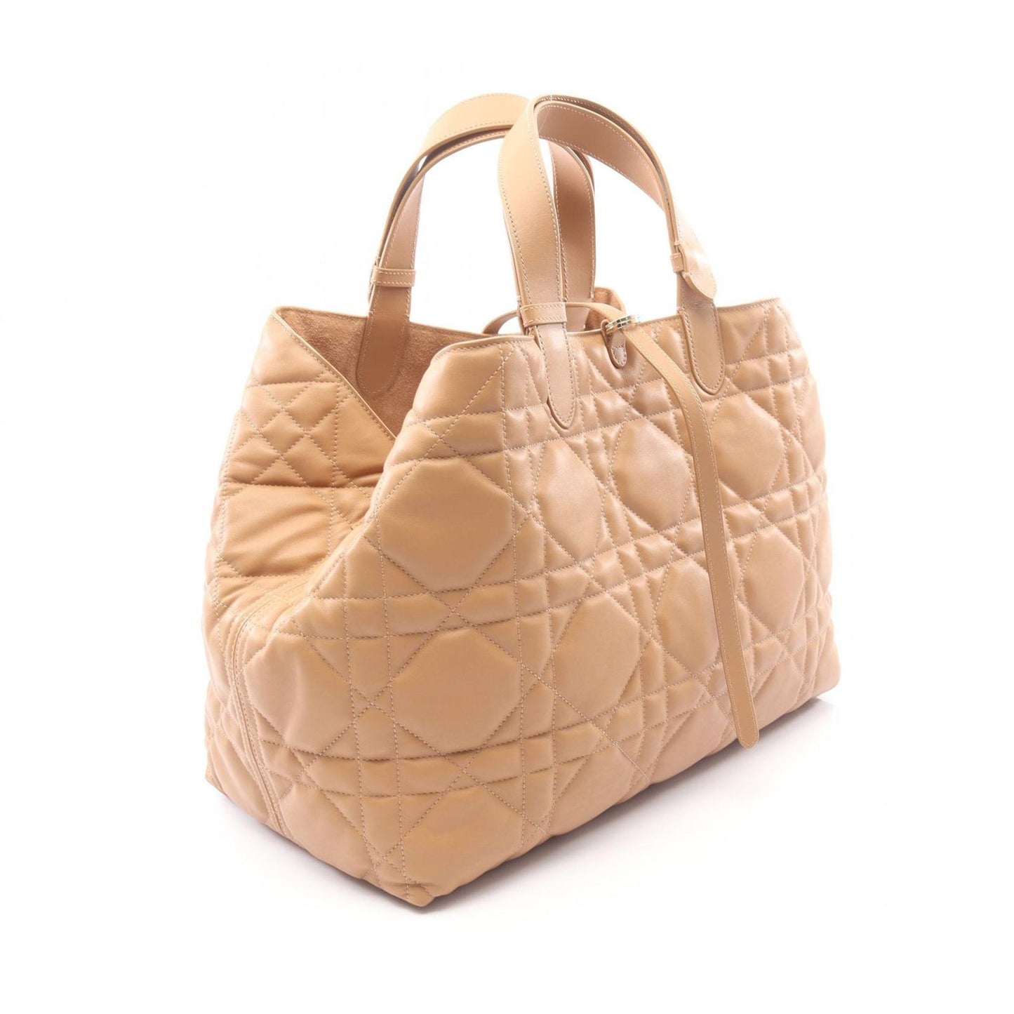 Dior Toujours Bag Large Micro Cannage Camel Leather — view 2