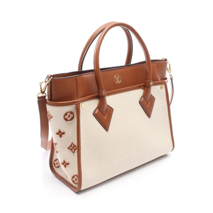 Louis Vuitton Handbag on My Side MM Monogram Tufting Blanc 2-Way Natural Brown — view 2