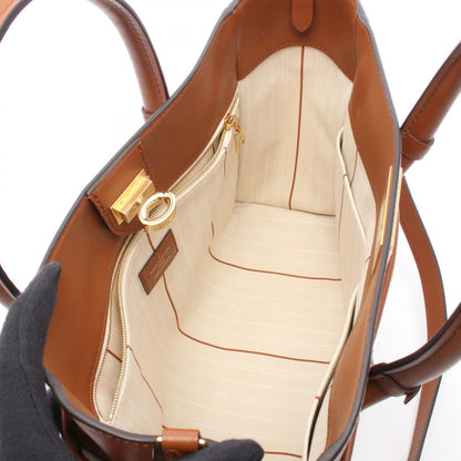 Louis Vuitton Handbag on My Side MM Monogram Tufting Blanc 2-Way Natural Brown — view 3