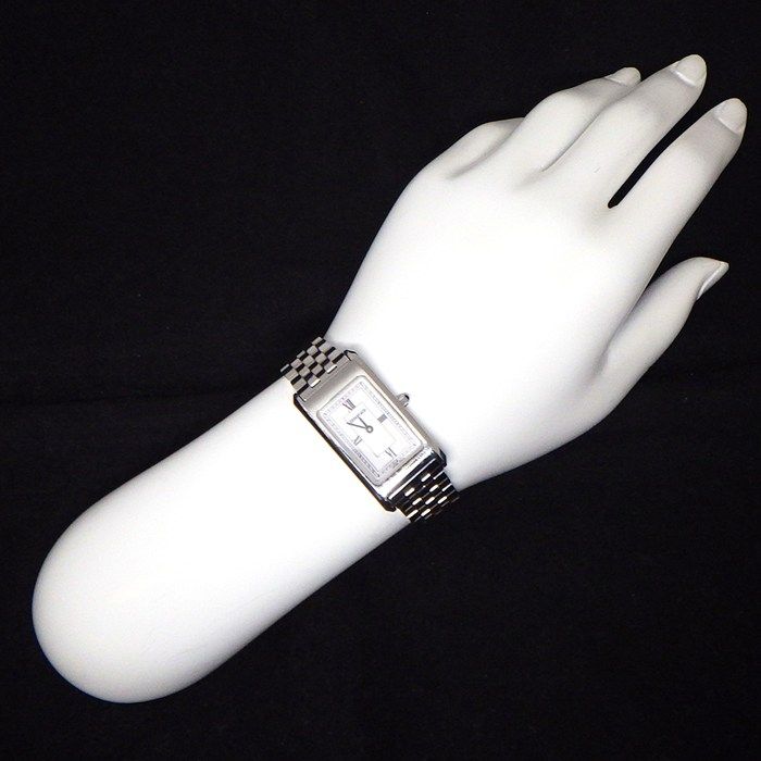 Tiffany & Co Watch Classic Rectangle White Dial Roman Index SS Quartz Analog — view 9