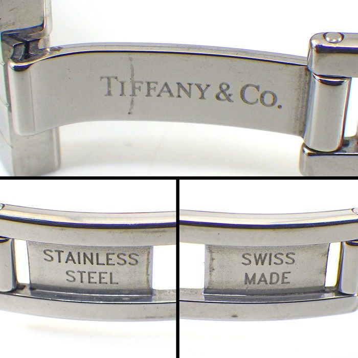 Tiffany & Co Watch Classic Rectangle White Dial Roman Index SS Quartz Analog — view 5