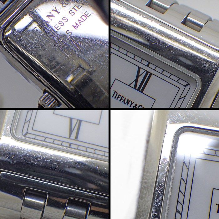 Tiffany & Co Watch Classic Rectangle White Dial Roman Index SS Quartz Analog — view 7