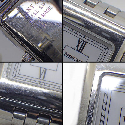Tiffany & Co Watch Classic Rectangle White Dial Roman Index SS Quartz Analog — view 7