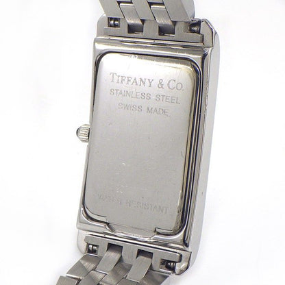 Tiffany & Co Watch Classic Rectangle White Dial Roman Index SS Quartz Analog — view 4
