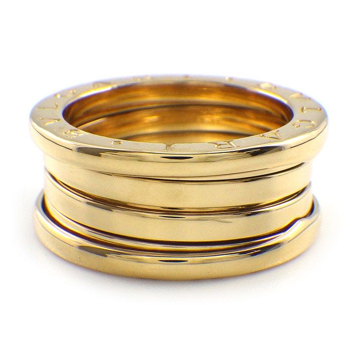 Bvlgari Ring B-zero One Band Logo 18k Yellow Gold — view 2