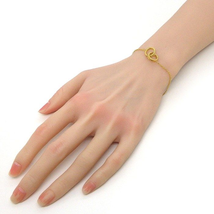 Tiffany & Co Bracelet Interlocking Circle Chain Logo 18k Yellow Gold — view 9