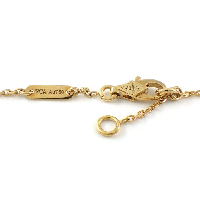 Van Cleef & Arpels Bracelet Sweet Alhambra Papillon White Shell 18k Yellow Gold — view 3