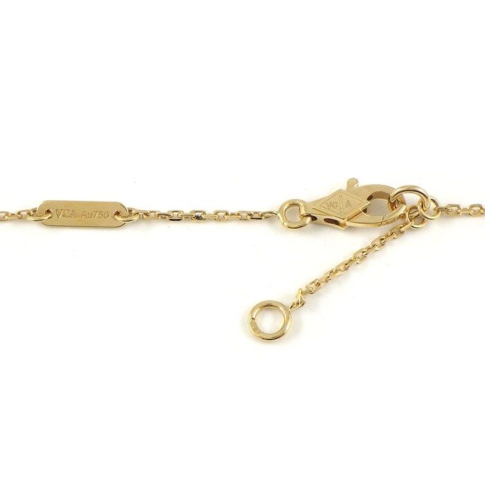 Van Cleef & Arpels Necklace Frivole Mini 1 Point Emerald 18k Yellow Gold — view 4