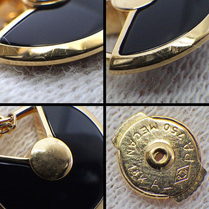 Cartier Earrings Amulet Swing Drop Onyx Diamond 18k Pink Gold — view 5