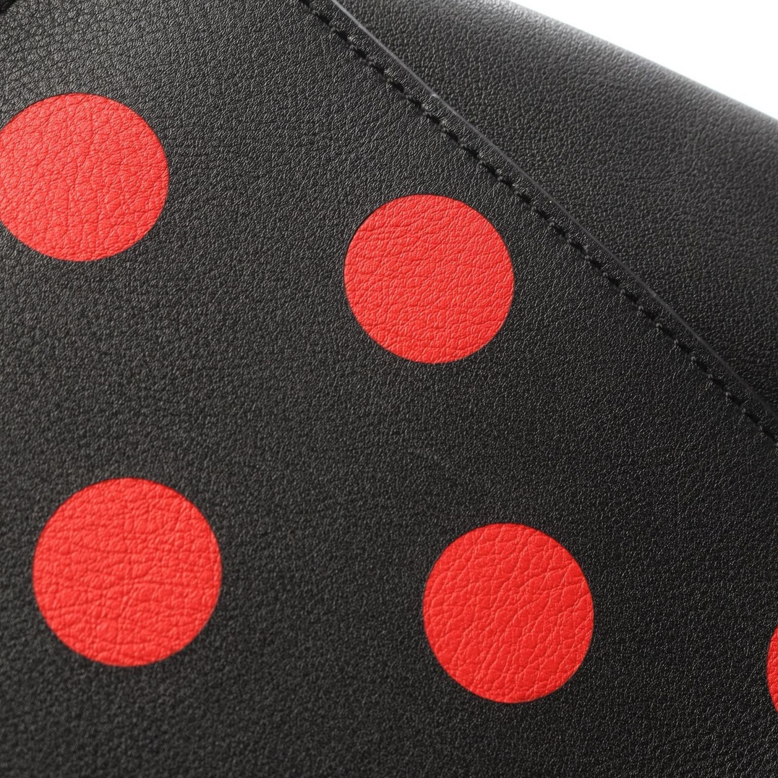 Loewe Handbag Hammock Black Red Dot Print Leather — view 9