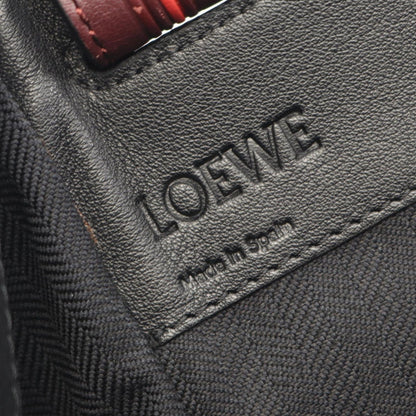 Loewe Handbag Hammock Black Red Dot Print Leather — view 4