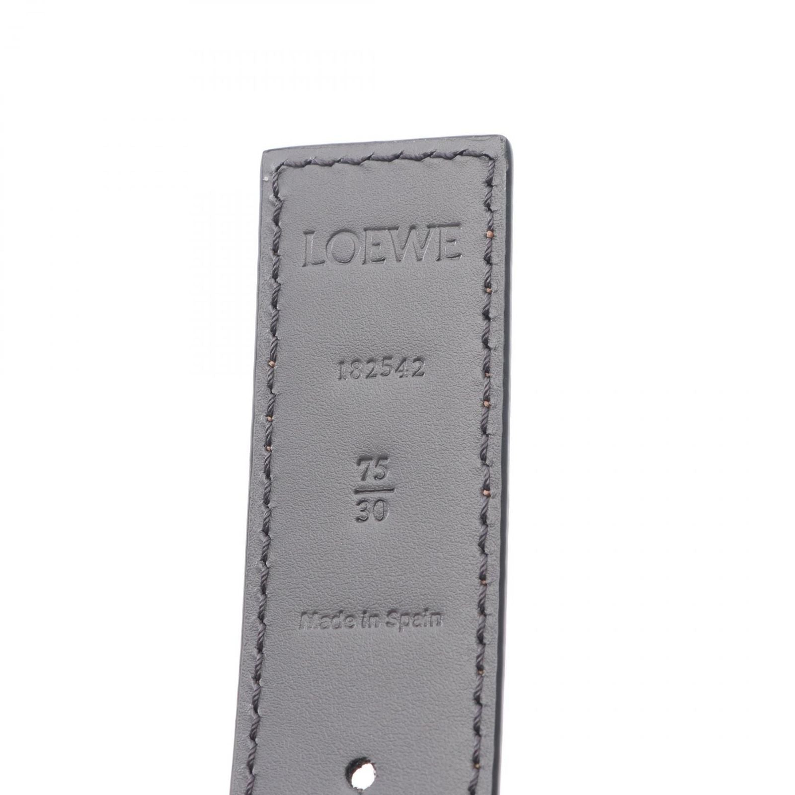 Loewe Belt Reversible Anagram Bombe Gold Tan Leather — view 4