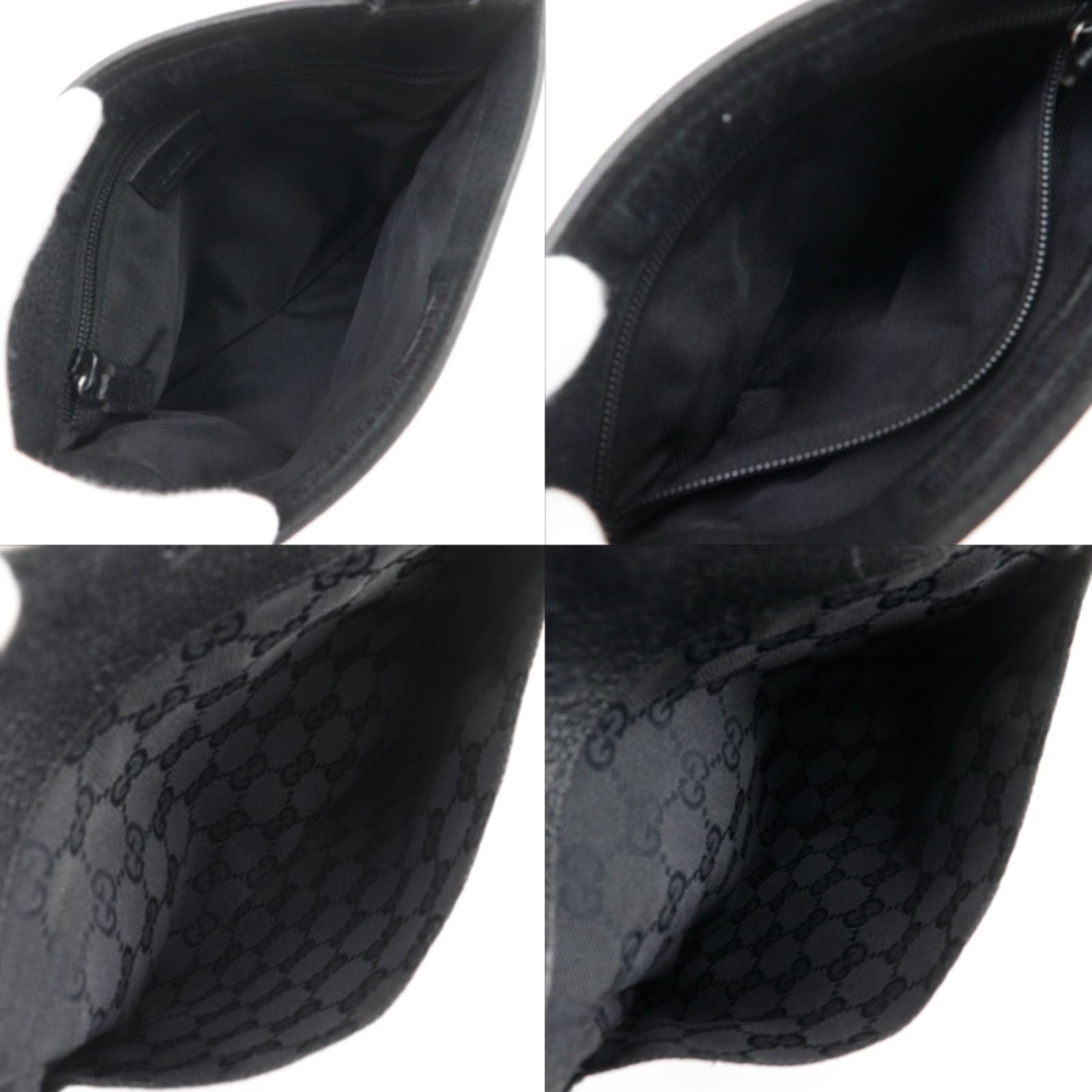 Gucci GG Canvas Black Shoulder Bag — view 6
