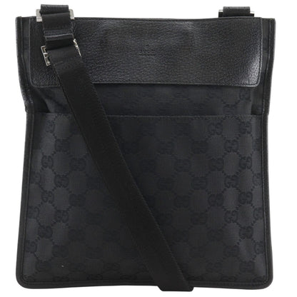 Gucci GG Canvas Black Shoulder Bag