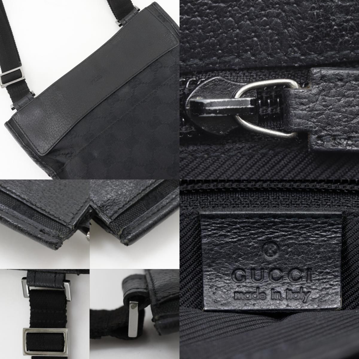 Gucci GG Canvas Black Shoulder Bag — view 9