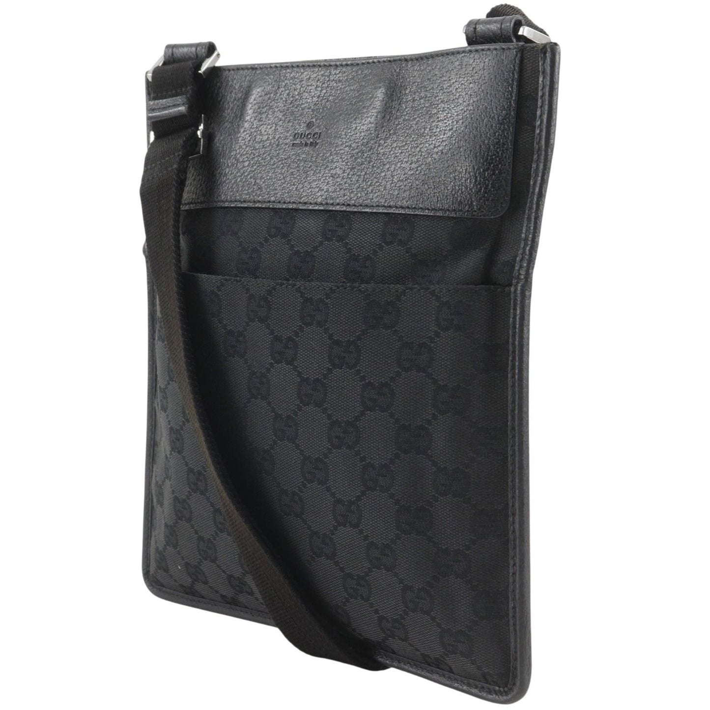 Gucci GG Canvas Black Shoulder Bag — view 2